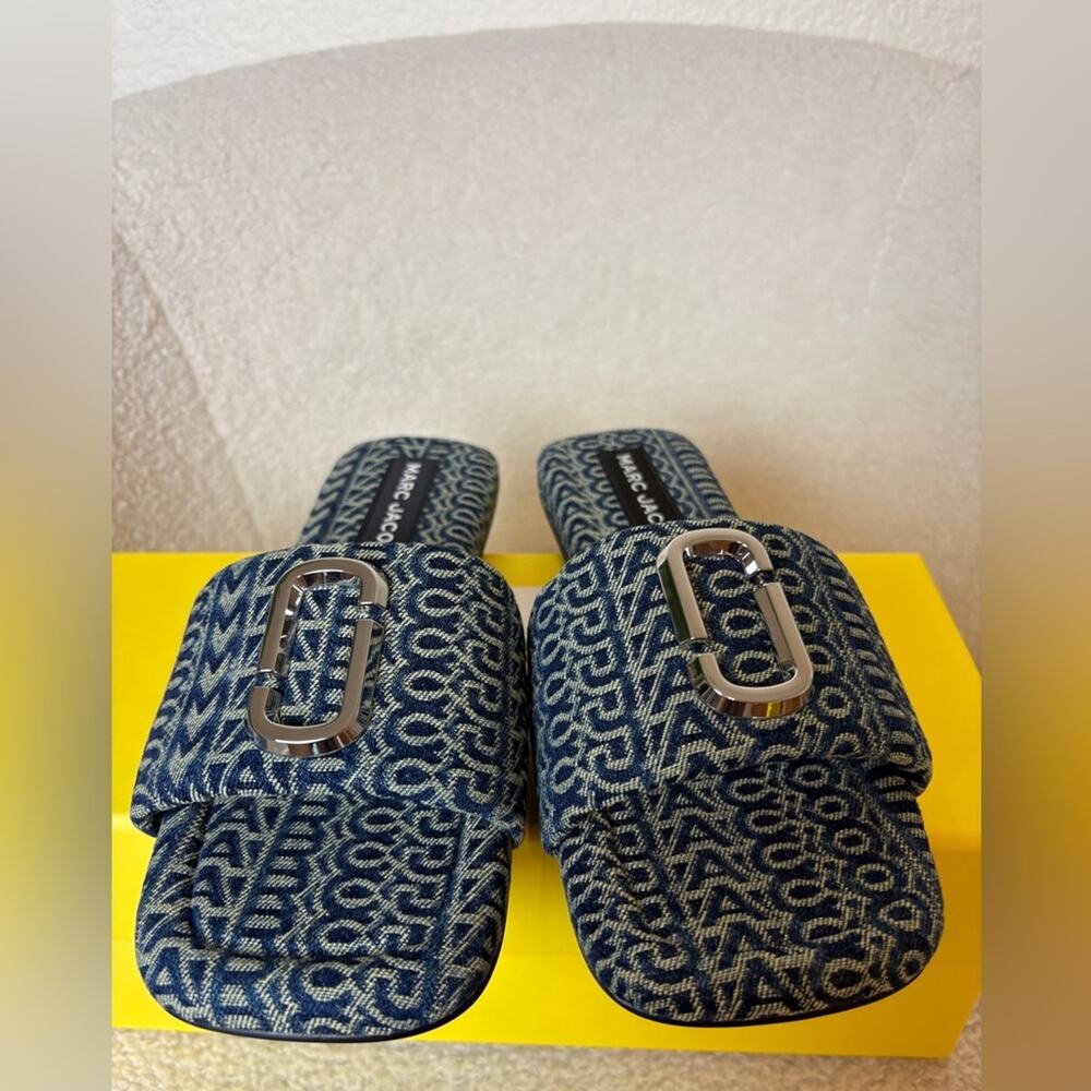 Marc Jacobs The J Marc denim slides 36 NWT - image 4